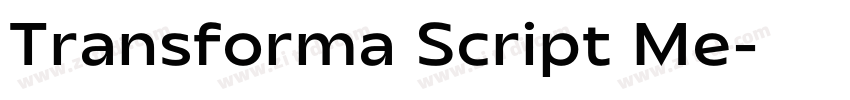 Transforma Script Me字体转换